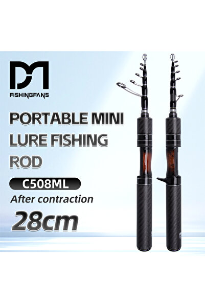 Choice قصبة صيد تلسكوبية متوسطة الخفة C608ML من FISHINGFANS، مقبض كربوني للسف...