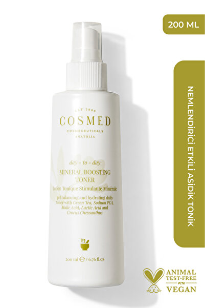 COSMED Nemlendirici Etkili Asidik Tonik/Day to Day MINERAL BOOSTING TONER 200 ML