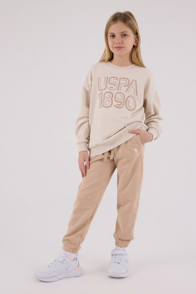 U.S. Polo Assn. طقم مرخص Us Polo Assn للبنات، مناسب لعمر 4 إلى 15 سنة، باللون...