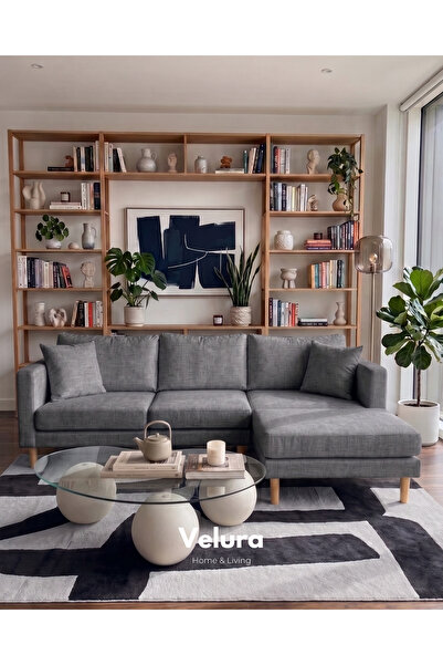 Velura Home & Living Armin Akıllı Köşe Koltuk Takımı & Modern Modüler Yataklı...
