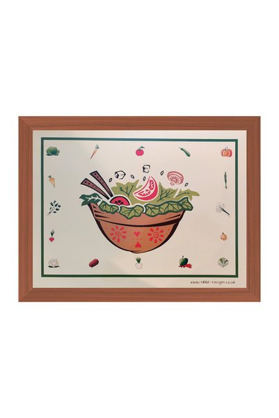 Funny Design Keyif Tray Knee Cushion - Salad