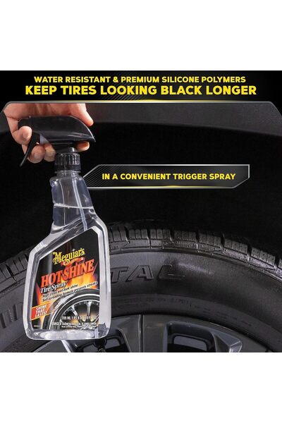 Meguiars MEGUİARS Hot Shine Lastik Parlatıcı Sprey 710 ml