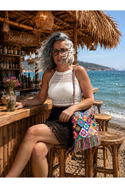 El örgüsü Yadicrochetorgu Çanta