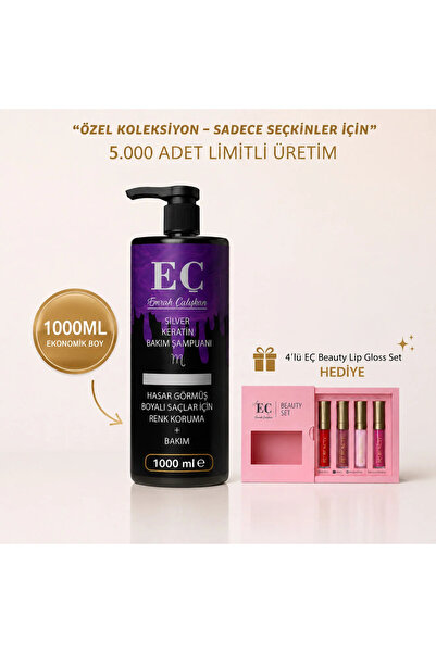 emrah çalışkan Keratin Içerikli Silver (MOR) Şampuan 1000 ml