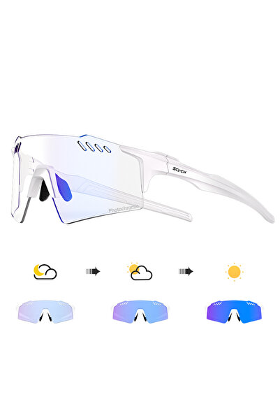 Choice 1lens-no box 04 SCVCN Photochromic Cycling Sunglasses Men MTB Cycling ...
