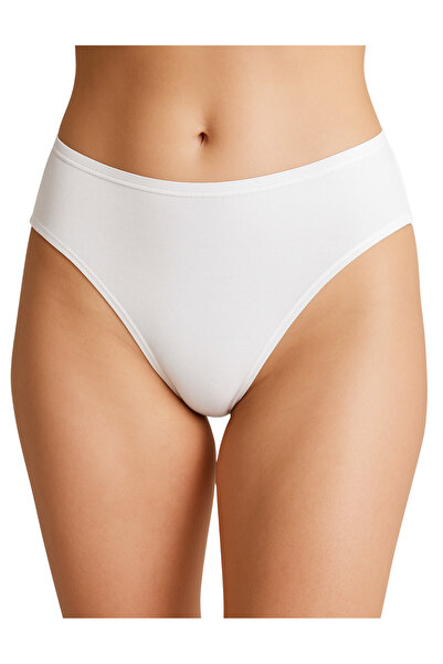 OrganicKid Comfort Plus Kadın Beyaz Slip Külot 2'li Çamaşır Set