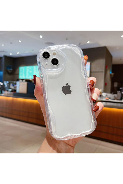 Choice غلاف هاتف شفاف شفاف بيضاوي مجعد متموج لهاتف iPhone 16 Pro، لهاتف iPhon...