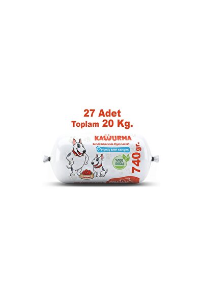 Çiğmamam Barf Kavurma Pişmiş Barf Köpek Maması 20 Kg - 740 g x 27