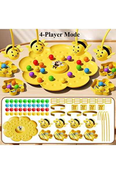 Choice1 Yellow-4-Player Mode Little Bumblebee Multifunctional Board Game Puzz...