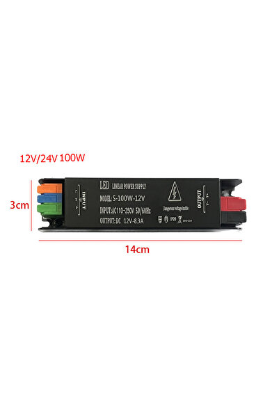 Choice7 24v 100W LED Power Supply Lighting Transformers 60W 100W 200W 300W 40...