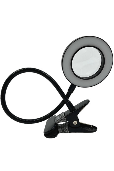 Choice ANENG black LED Clip-On 5x Magnifying Glass – Portable Desk Lamp Magni...