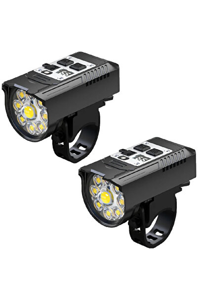 Choice 2PCS 9LED Cycling Torch Type C Rechargeable Bike Flashlight Ultralight...