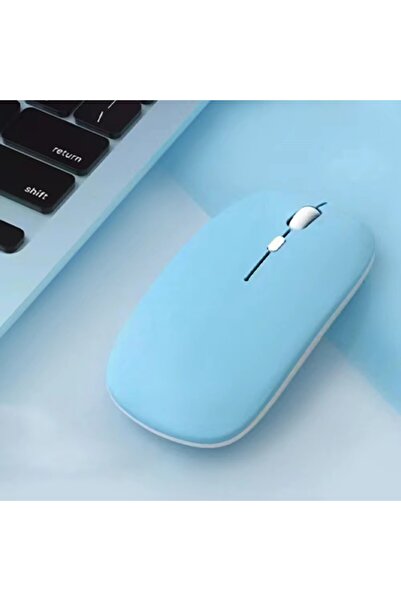 Choice7 Sky Blue Bluetooth Mouse For Notebook PC Computer Battery Ultra-Thin ...