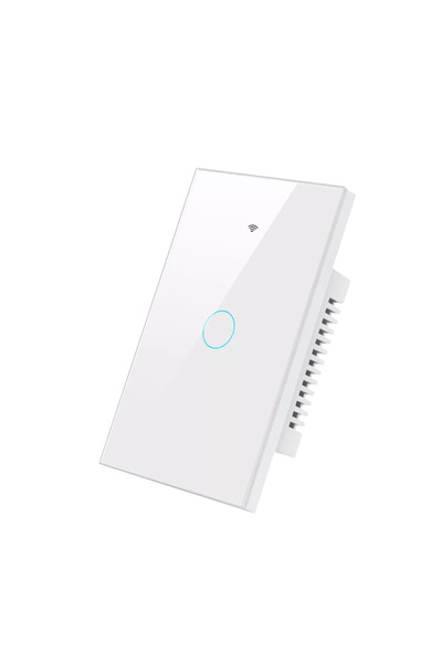 Choice5 مفتاح إضاءة ذكي يعمل باللمس بتقنية واي فاي (أبيض) - مفتاح إضاءة لاسلك...