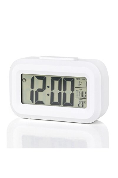 Choice1 China Mainland white LED Digital Alarm Clock Backlight Snooze Data Ti...