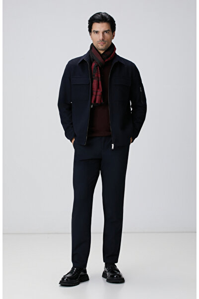 Network Lacivert Casual Pantolon