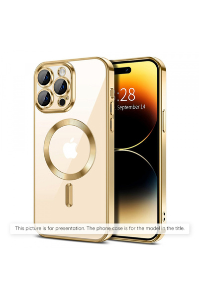 Apple Husa MagSafe pentru iPhone 17 Air, Techsuit, Luxury Crystal, Aurie