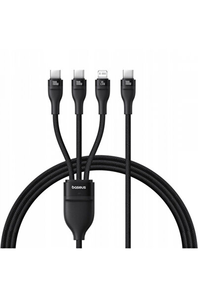 Apple Cablu Incarcare USB-C - Lightning / 2 x USB-C Baseus Flash Series III 3...