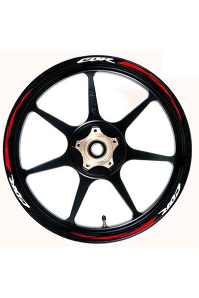 Redline Grafik Cbr 125-250-600-1000 Kırmızı Beyazlı Özel Dış Jant Şeridi