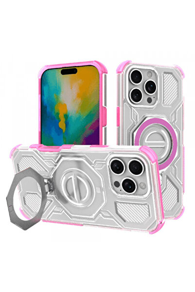 Apple Husa pentru iPhone 16 Pro Max, Techsuit, Carbon Shield Pro, Roz