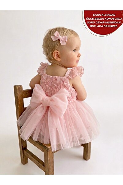 aysskids Bella Rose Detailed Holiday Special Day Baby Girl Romper
