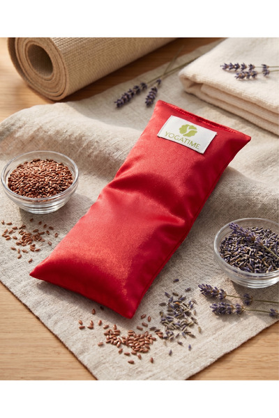 Yogatime Eye Pillow – Red - Lavender Scented Relaxing Silk Satin Eye Patch