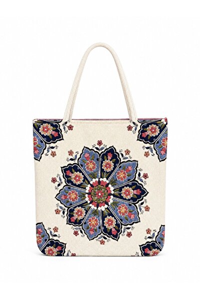 Köşedeki Dükkan Women's Chinese Woven Shoulder Bag Casual Tote Bag