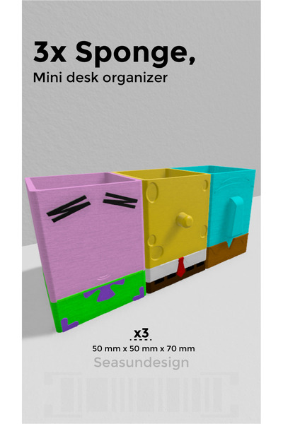 SeaSun Design Süngerbob Temalı Mini-Masaüstü-Düzenleyici