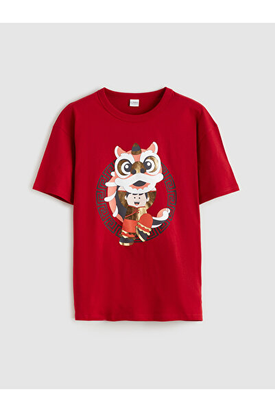 LC Waikiki Original Oval Collar Boys' T-Shirt