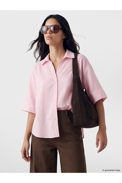 LC Waikiki Two Mt Shop Quality Oversize Women's Shirt
