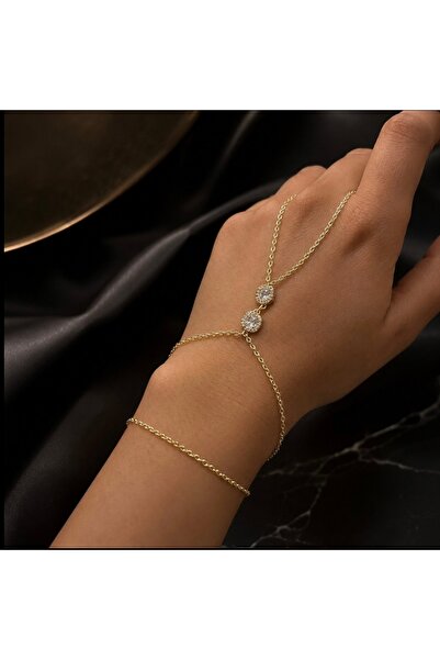 ANGELLOOP ACCESSORY Gold Zircon Stone Shahmeran-Stainless Steel Shahmeran-Sen...