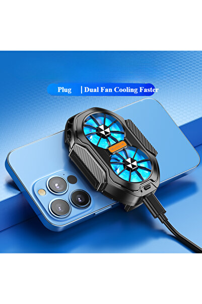 Choice USB Version FS01 Dual Fan Rechargeable Mobile Phone Cooler Mini Back C...