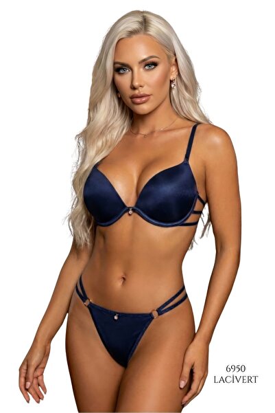 Le Jardin Push-Up Supported Bra Panty Set B Cup – Thin Straps Micro Fabric – ...