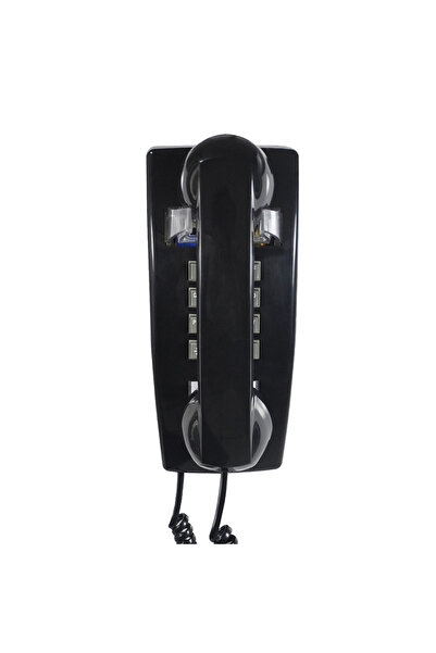 Choice1 Black Telephone Corded Wall Phone, Analog Trimline Phone With Cord, R...