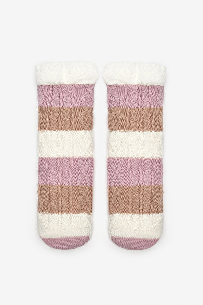 Penti Colored Stripes Off-White Socks