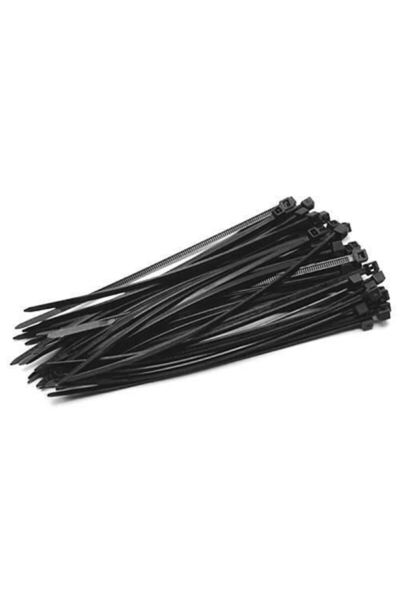 Solplant Coliere (fasete) plastic negru 2.5x150 mm, set 100 buc, Beorol