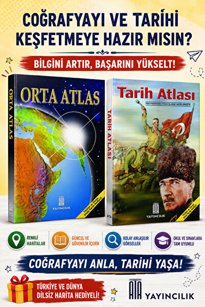 Ata Yayıncılık Orta Atlas-Tarih Atlası