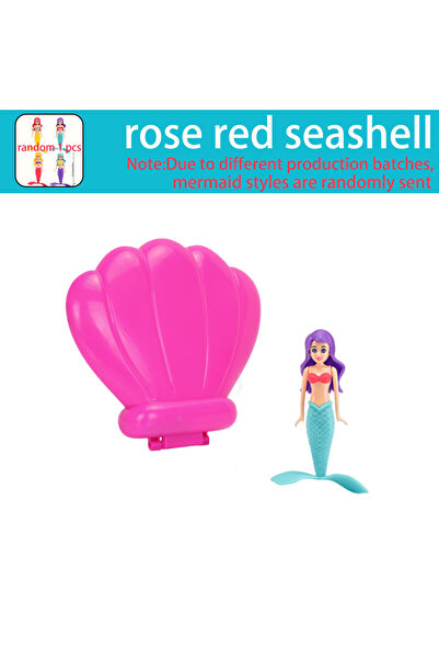 Choice1 1 rose red Mermaid Bath Toys With/No Shell Floats Children Play Water...