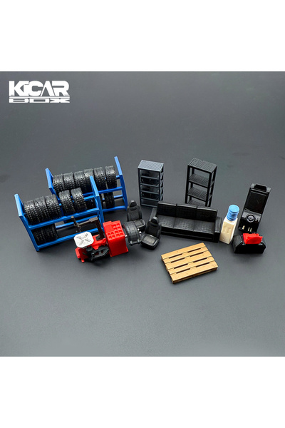 Choice1 Tool set 1/64 Scale Model Car Repair Shop Garage Display Wall Parts R...