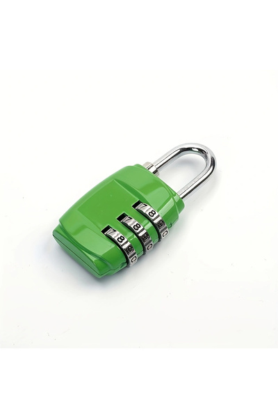 Choice Green Colorful 3 Digit Combination Padlock Resettable Code Luggage Loc...