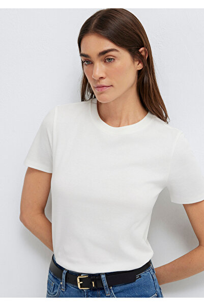 Mavi Ecru Basic T-Shirt Slim Fit / Narrow Cut 1614181-70057