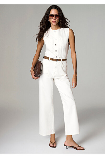 Mavi Nilda Iconic Ecru Jean Jumpsuit 1018467-A1473