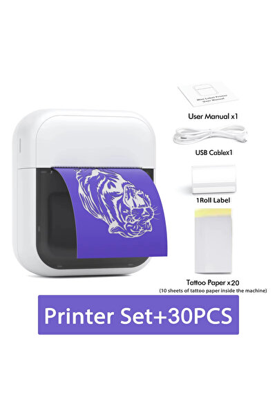 Choice C50 Add 30PCS C50 Mini Tattoo Printer Portable Inkless Transfer Machin...