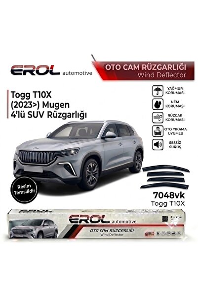 Erol TOGG T10X SUV 4'LÜ MUGEN CAM RÜZGARLIĞI