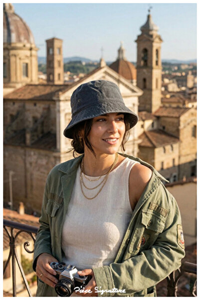 PIECE SIGNATURE 100% Cotton, Washable Bucket Hat for Men and Women (58-59 cm)