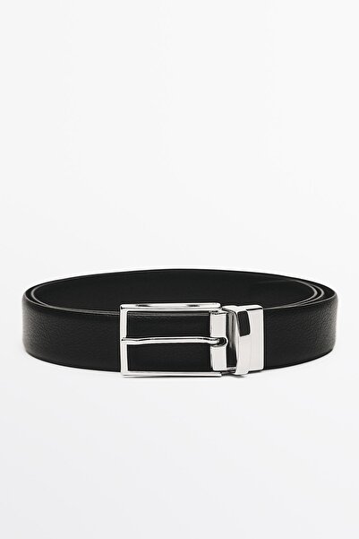 Massimo Dutti Reversible nappa leather belt
