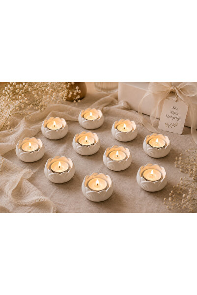 Lydia Accessory Lotus Tealight Mumluk Seti – Dekoratif Çiçek Şeklinde | Söz &...