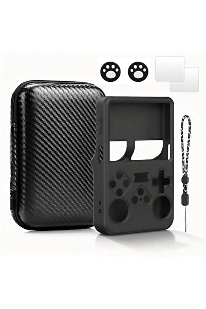 Choice Black Portable Storage Bag Silicone Case with Screen Protectors for R3...