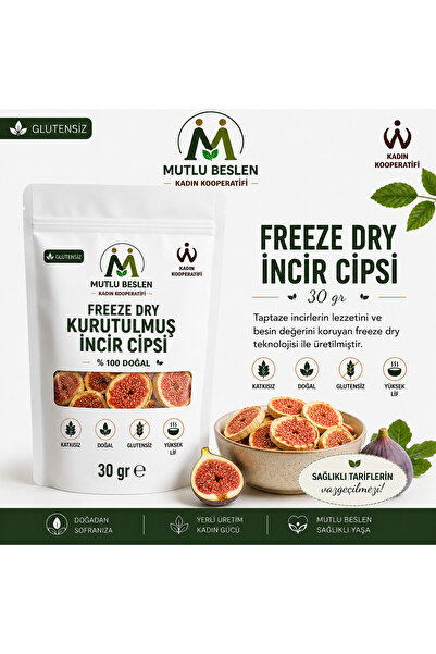 Freeze Dry Kurutulmuş İncir Cipsi & Kıtırı 90gr