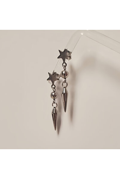 Choice silvery Punk Style Y2K Personalized Creative Trend Earrings, Geometric...